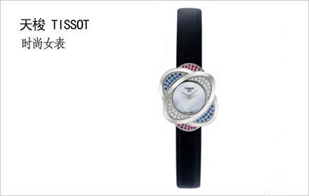 天梭TISSOT  时尚系列列 T03.1.325.80 女士石英表