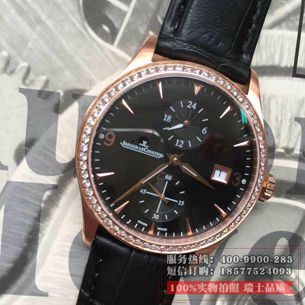 瑞士积家Jaeger LeCoultre 大师系列男表 18K玫瑰金  全自动机械男士手表 香港组装