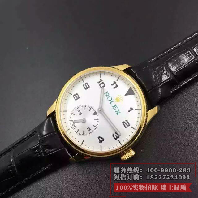 劳力士(ROLEX)切利尼系列 18K金 男士自动机械表手表 2824小秒 高端男士腕表