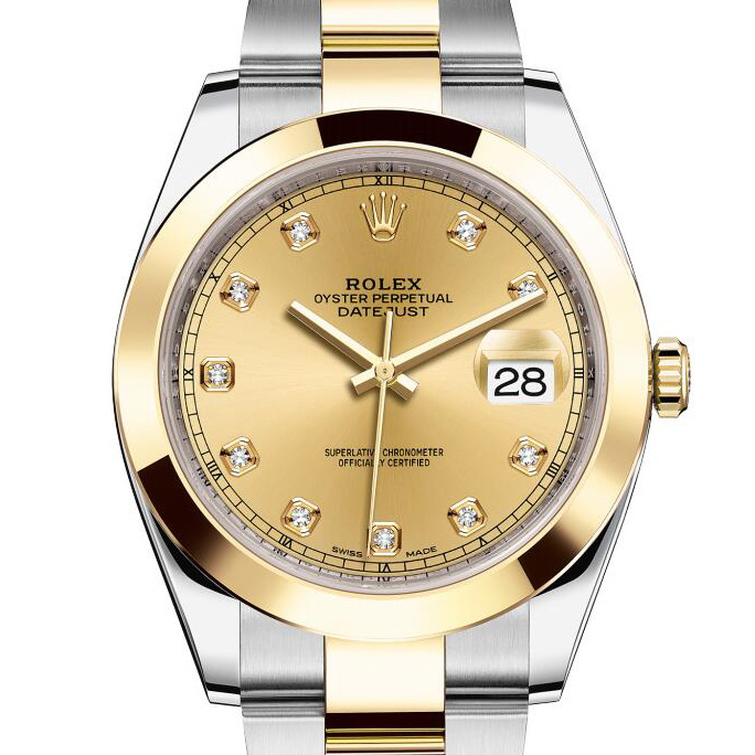 Rolex 劳力士 Datejust 日志型系列126303金盘镶钻  香港组装 