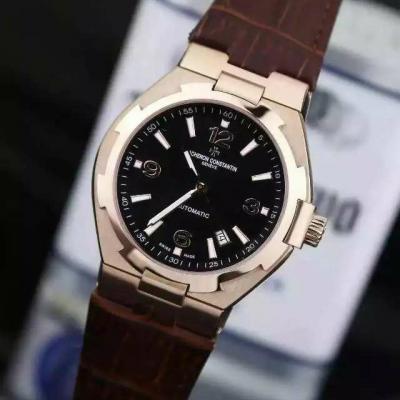 江诗丹顿Vacheron Constantin 18K玫瑰金 自动机械密底手表  男士手表