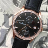 瑞士积家Jaeger LeCoultre 大师系列男表 18K玫瑰金  全自动机械男士手表 香港组装