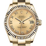 【爆款】劳力士(ROLEX)女装蚝式恒动系列178278黄金盘  女士自动机械表手表  香港组装 