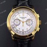 百达翡丽PATEK PHILIPPE SA 超级复杂功能时计系列 5070 18K金 白面 男士手动机械手表 香港组装 