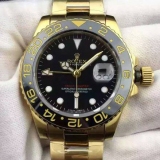 劳力士Rolex格林尼治型II系列116718-LN-78208 黑盘 18K金 男士全自动机械手表